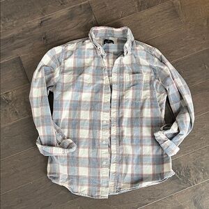 Ben Sherman Blue and White Plaid Casual Shirt